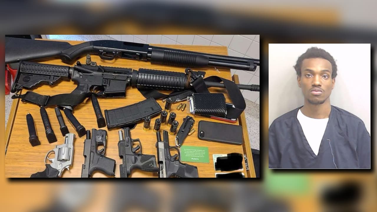 Rico Marley, de 22 años, fue arrestado tras ingresar con varias armas al Publix Supermarket at Atlantic Station.