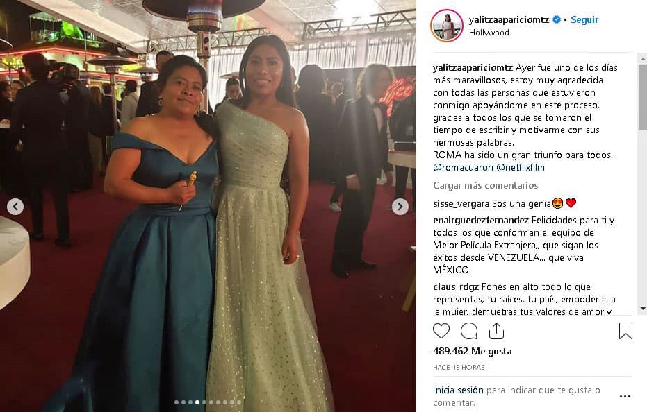 Desfilar del brazo de su madre, Margarita Martínez Merino, por la alfombra roja de los premios Oscar, era un sueño que anhelaba cumplir, pues fue ella quien la acompañó al 'casting' de la multigalardonada película.
