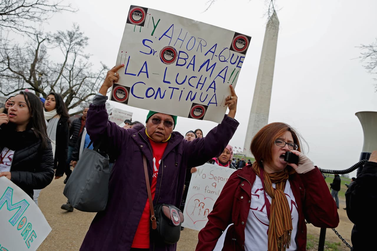 Manifestación en Washington contra las redadas