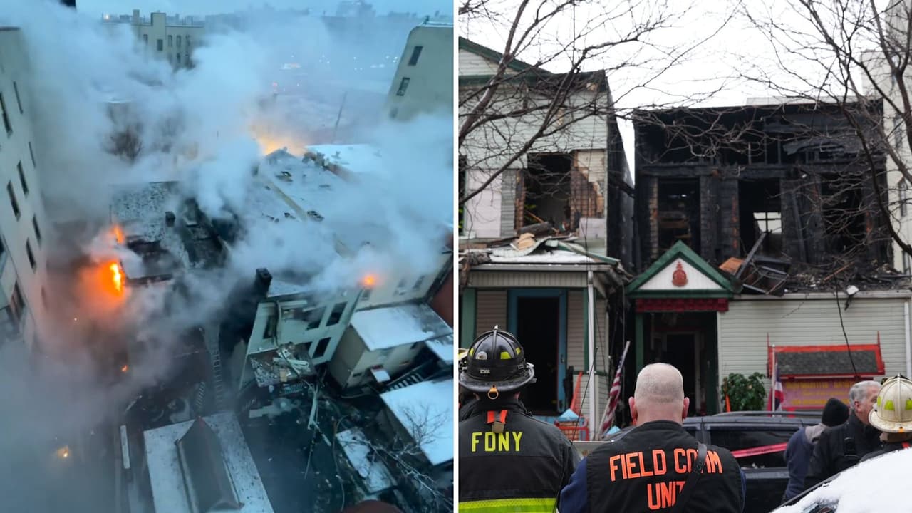 Incendio de templo budista se extiende a otro edificio y deja dos fallecidos en El Bronx