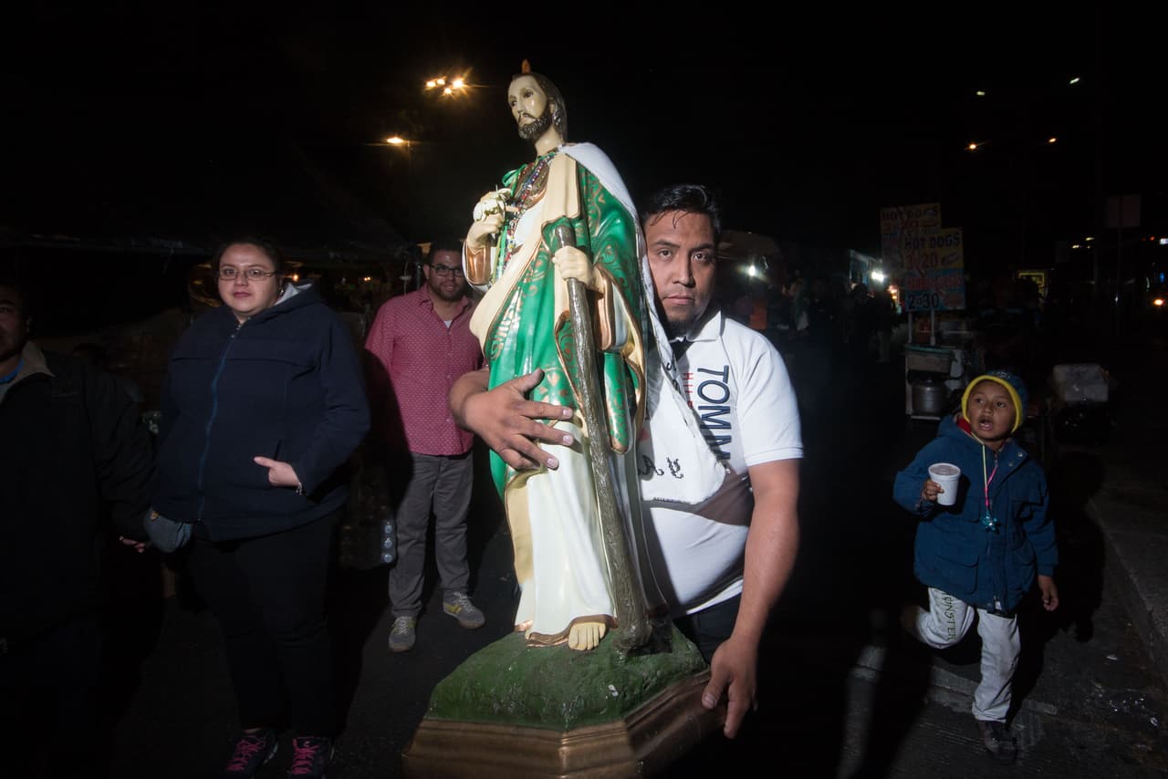 Devotos de San Judas Tadeo. Cortesía de Francisco Cañedo