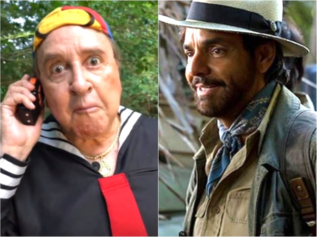 Eugenio Derbez encuentra a Kiko en la selva 