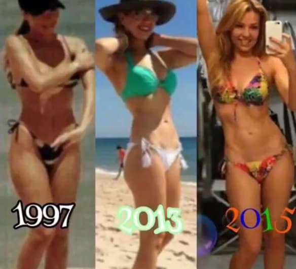 De esa forma y a pesar del paso de los años, la intérprete se ve increíble. ¡Mira nada más! Ni una libra de más.