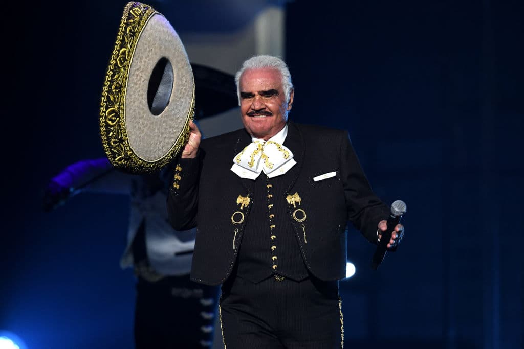 LAS VEGAS, NEVADA - NOVEMBER 14: Vicente Fernández performs onstage during the 20th annual Latin GRAMMY Awards at MGM Grand Garden Arena on November 14, 2019 in Las Vegas, Nevada. (Photo by Kevin Winter/Getty Images for LARAS)