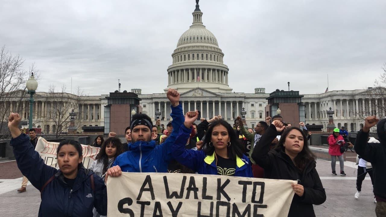 "No queremos más parches": estos jóvenes caminaron de Nueva York a Washington para exigir un Dream Act limpio