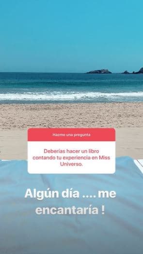 Navarrete no descarta la posibilidad de escribir un libro basado en las experiencias que tuvo durante un año como Miss Universo.