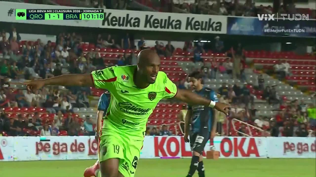 ¡Bravos empata al minuto 100 por la vía penal, Estupiñan anota!