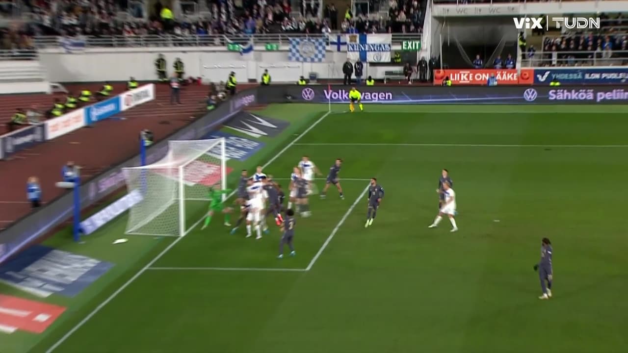 ¡Gol de Finlandia! Hoskonen convierte su primer gol en selección