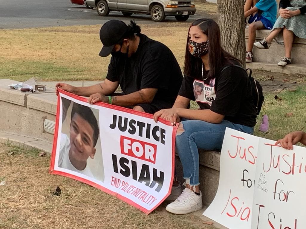 Los presentes pidieron justicia por Isiah Murrietta-Golding, el joven de 16 años que fue baleado a muerte por la Policía de Fresno mientras huía de ellos en el 2017.