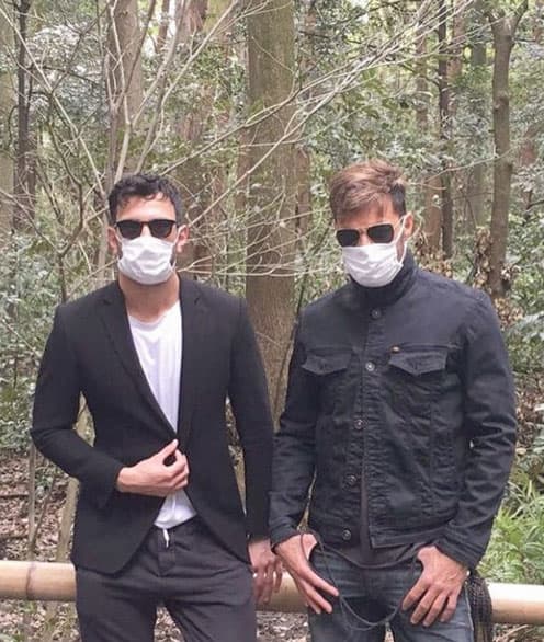 La primera imagen que compartió de Ricky hace unas semanas.