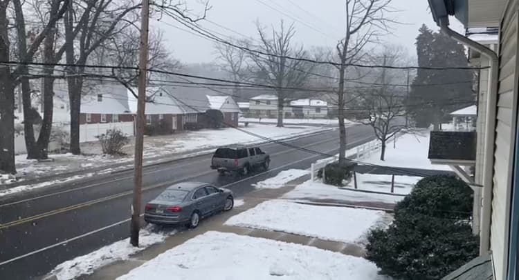 A las 2 p.m., la visibilidad mejoraba a medida que las precipitaciones se volvían más ligeras.