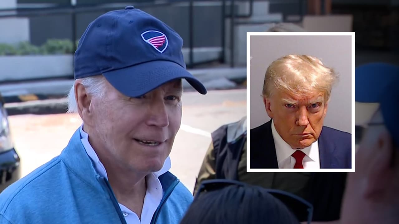 “Un tipo guapo”: esto es lo que opina Joe Biden sobre el mugshot de Donald Trump