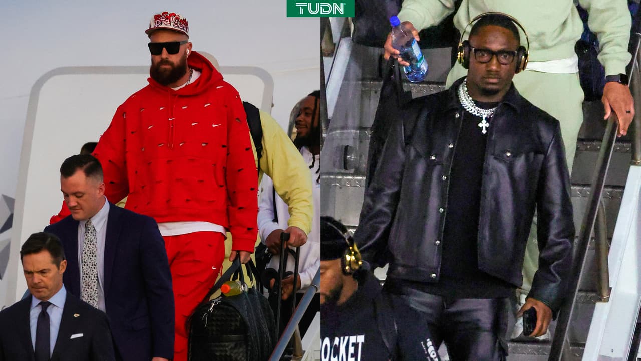 Los Chiefs y los 49ers llegaron a Las Vegas para el Super Bowl LVIII