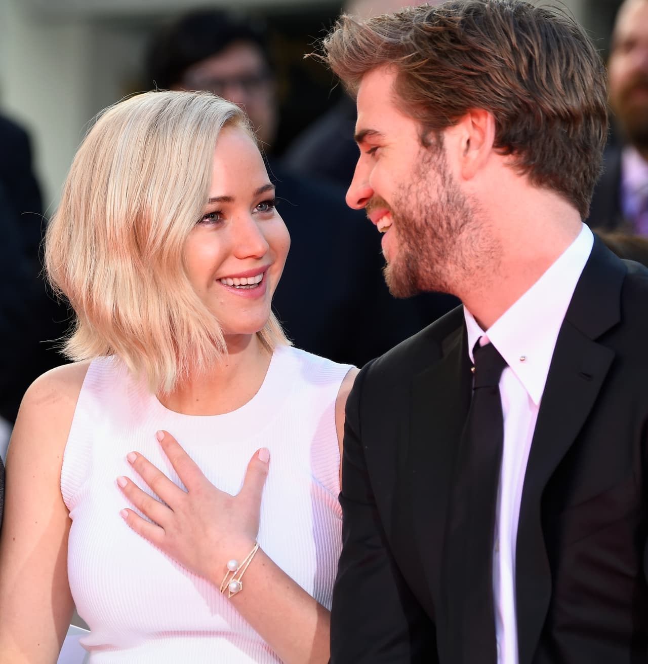 Liam Hemsworth y Jennifer Lawrence