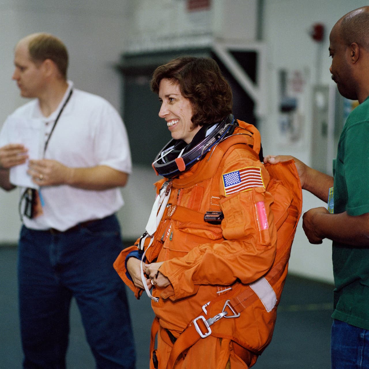 Ellen Ochoa en un entrenamiento en 2001.