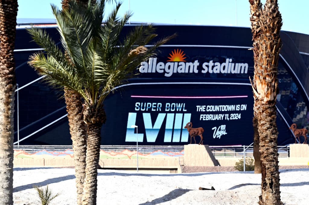 Las Vegas inicia la cuenta regresiva para el Super Bowl LVIII