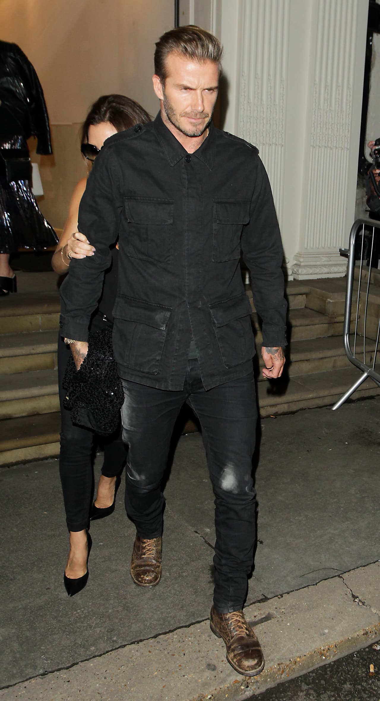 David y Victoria Beckham al parecer pasaron una noche de copas.