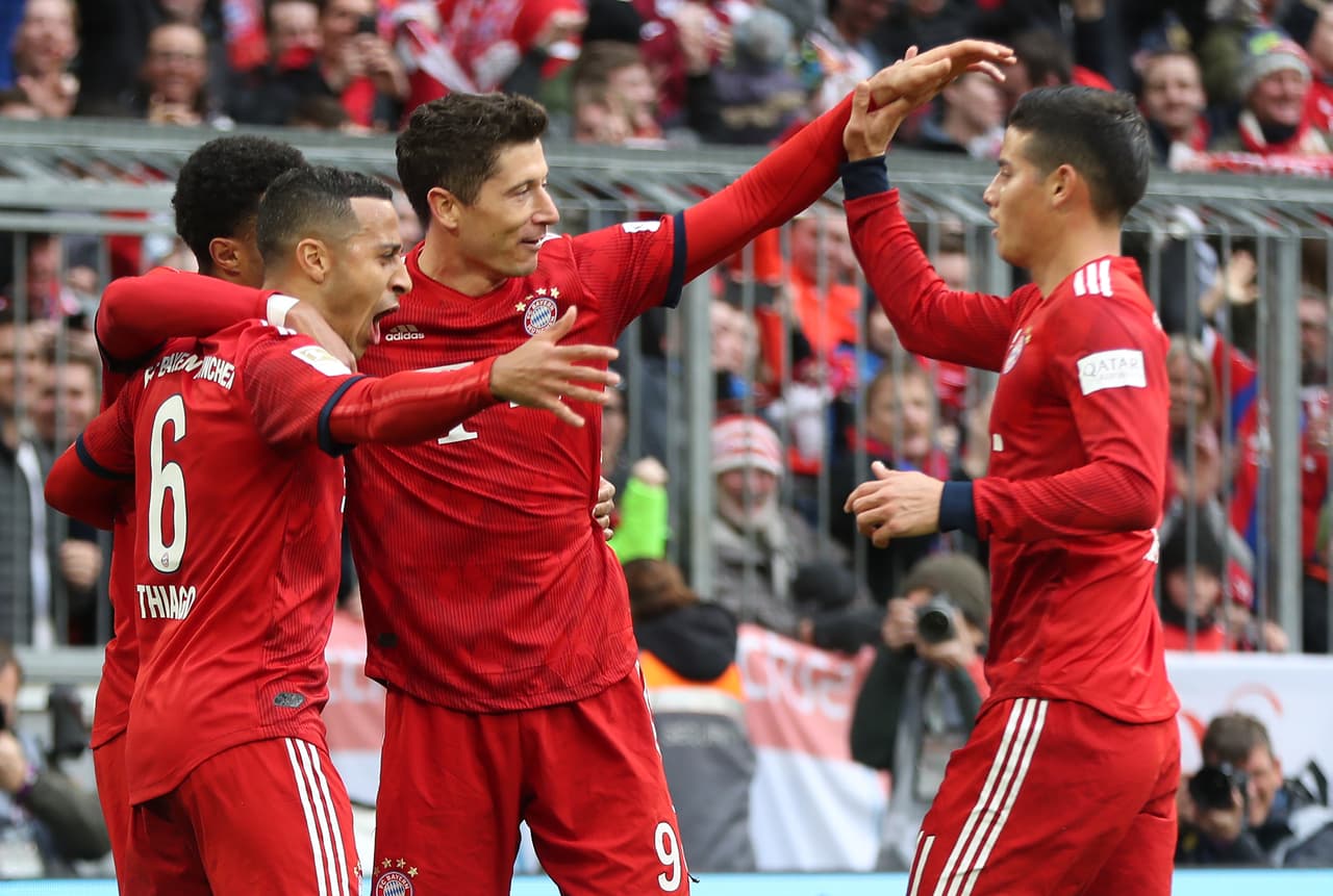 Pase de Gnabry en el área para que Lewandowski solo tuviese que empujar la pelota a la red.