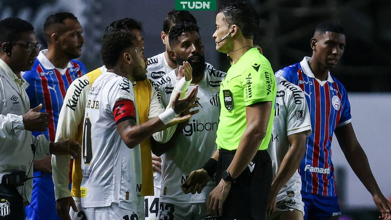Neymar cae en 'Ley Prestianni' y es expulsado con Santos en Brasil