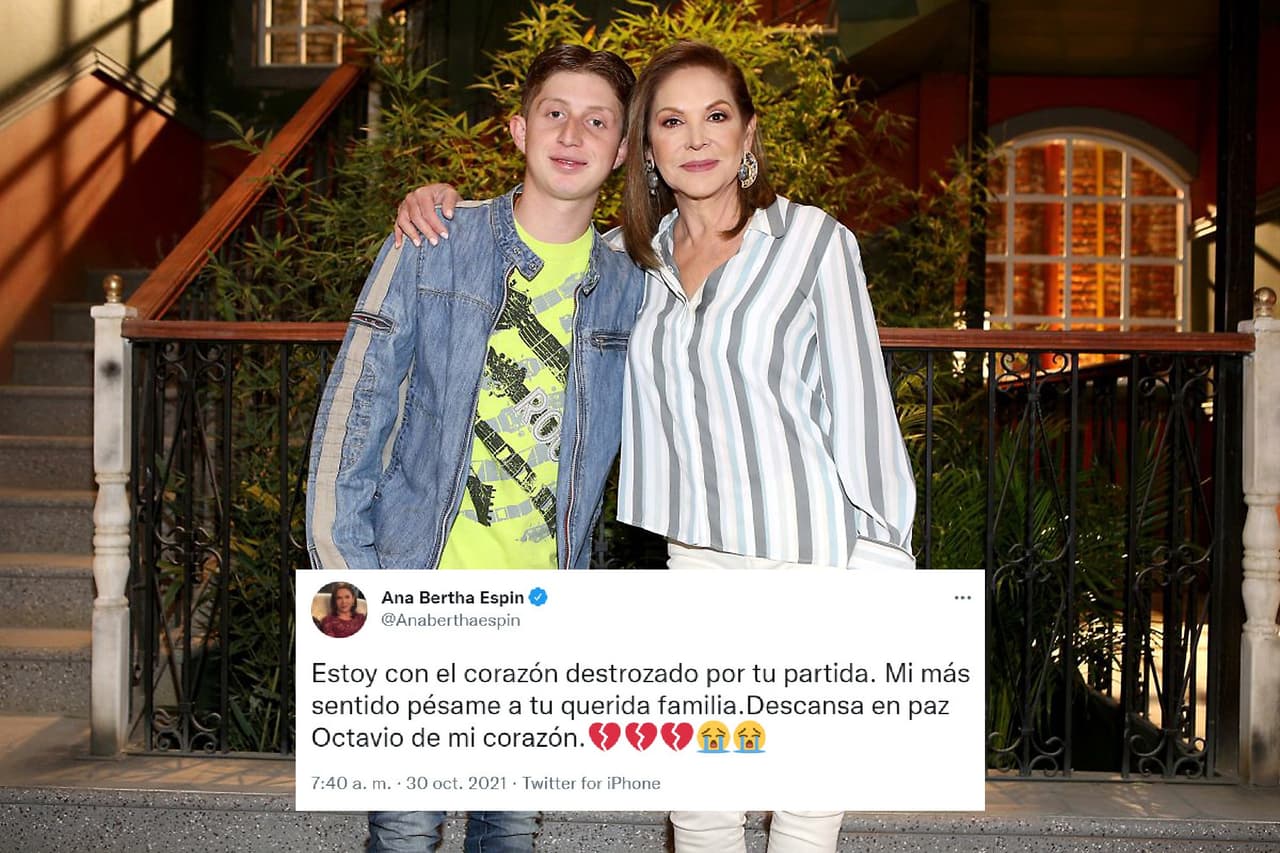 <b>Ana Bertha Espín</b> es su madre dentro de la historia y externó sus condolencia a la familia.