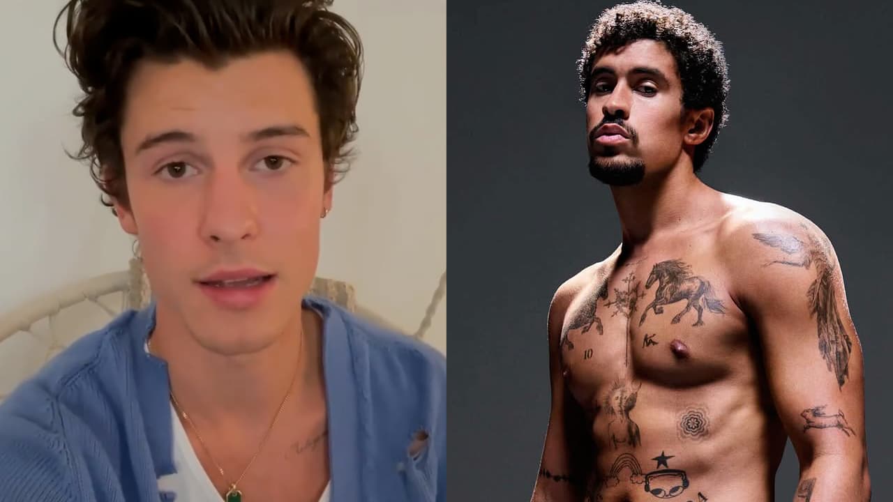 ¿Al ex de Camila Cabello le gusta Bad Bunny? Así reacciona al verlo en ropa interior