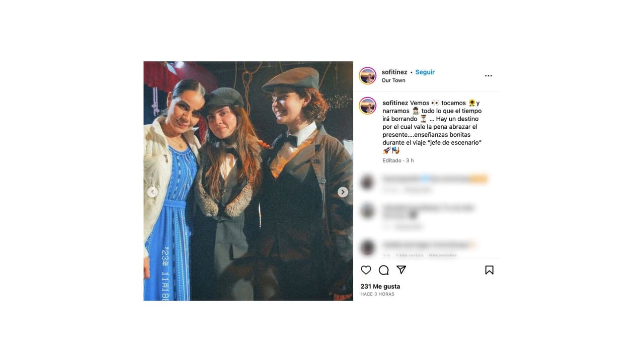 Sofía Martínez sigue los pasos de su papá en la actuación.