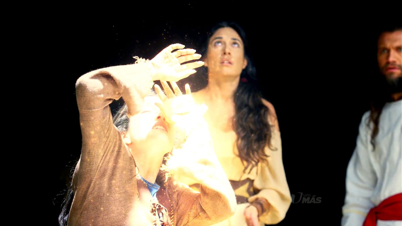 Un as de luz bajó del cielo e iluminó a Miriam por unos segundos.