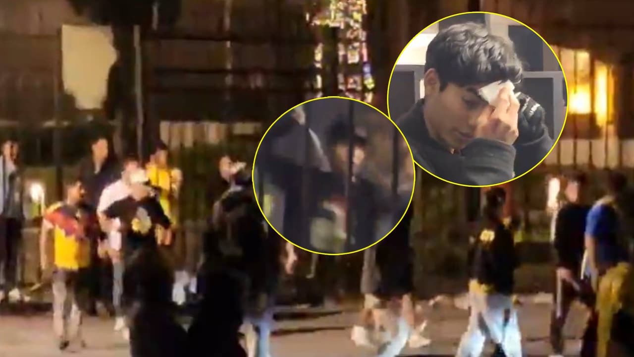 Aficionados de América y Toluca protagonizan pelea campal afuera de hotel de las Águilas