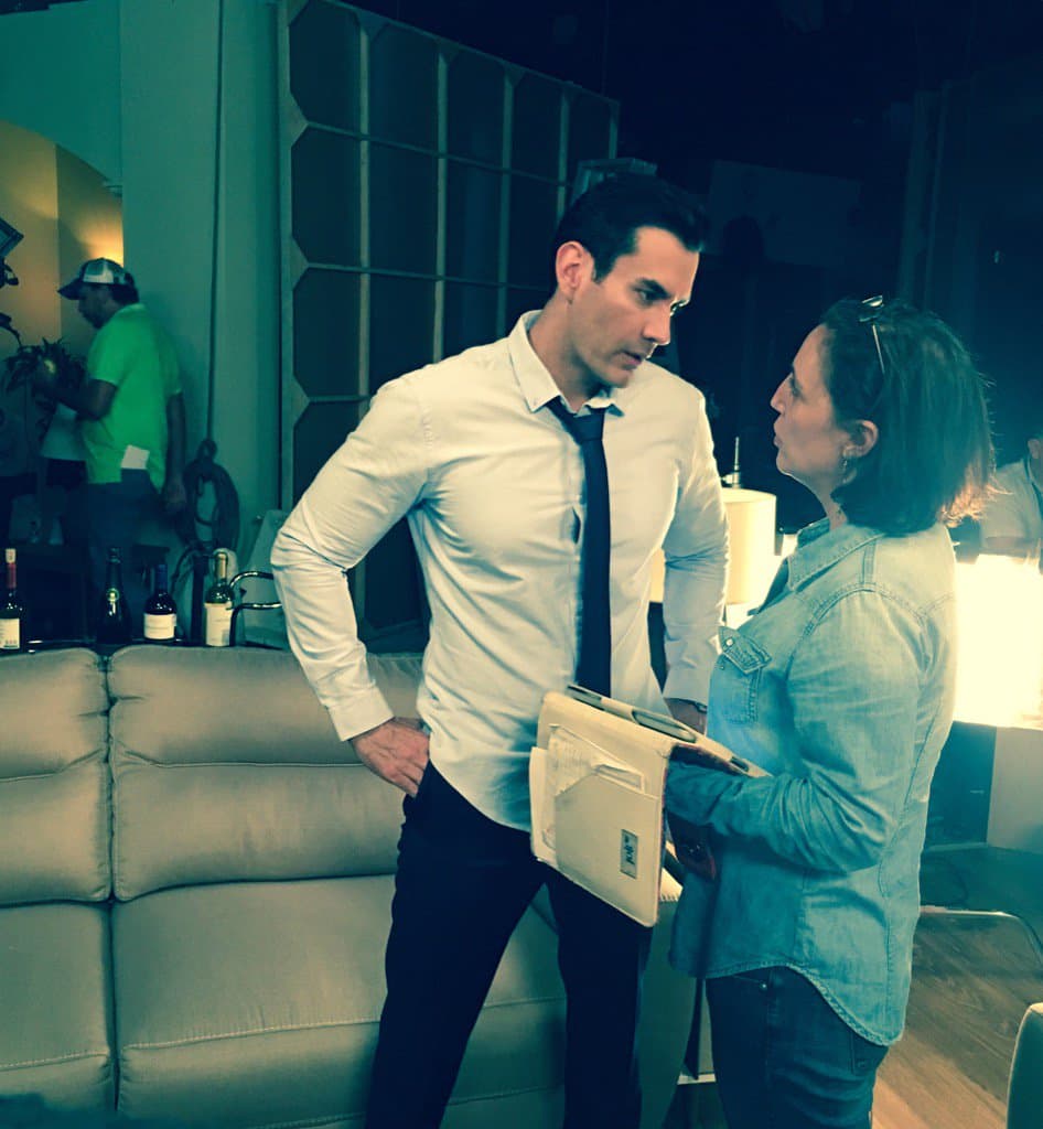 En cada oportunidad que tuvieron a lo largo de las grabaciones, nos compartían momentos de repaso de guión.