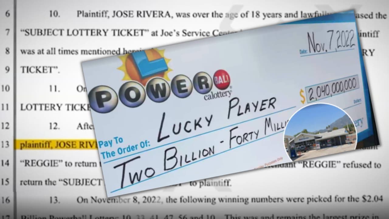 José Rivera asegura que es el verdadero ganador del Powerball con los $2,040 millones. Demandó en la Corte Superior de Los Ángeles para demostrar un supuesto robo del boleto.