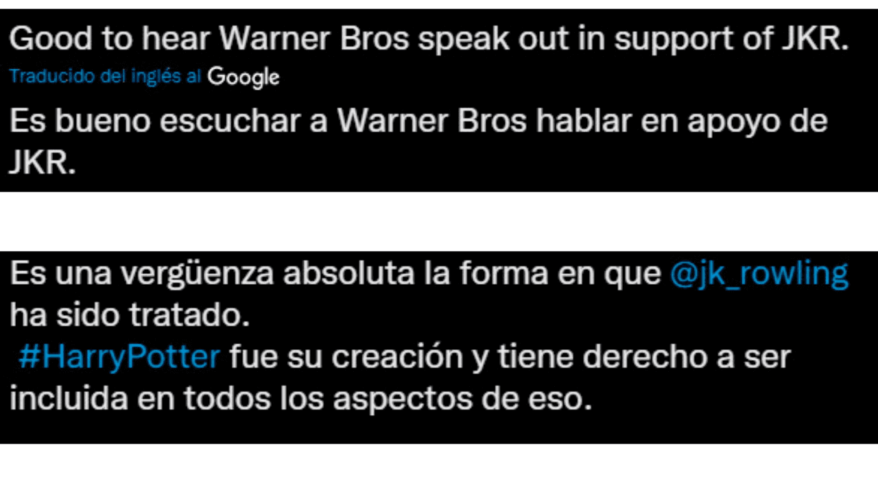 Reacción a la declaración de Warner Bros.