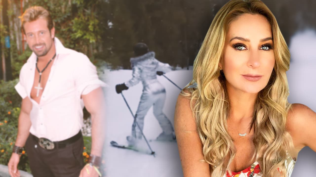 Geraldine Bazán intenta quedar helada, mientras Gabriel Soto apaga el 'fuego' de su video íntimo