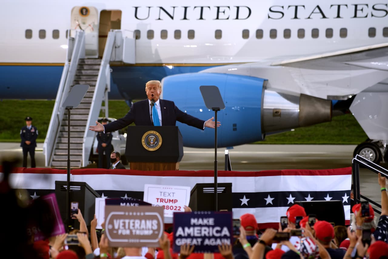 El presidente Trump visitó el oeste de Pensilvania este jueves 3 de septiembre por primera vez desde el año pasado para hacer proselitismo.
<br>