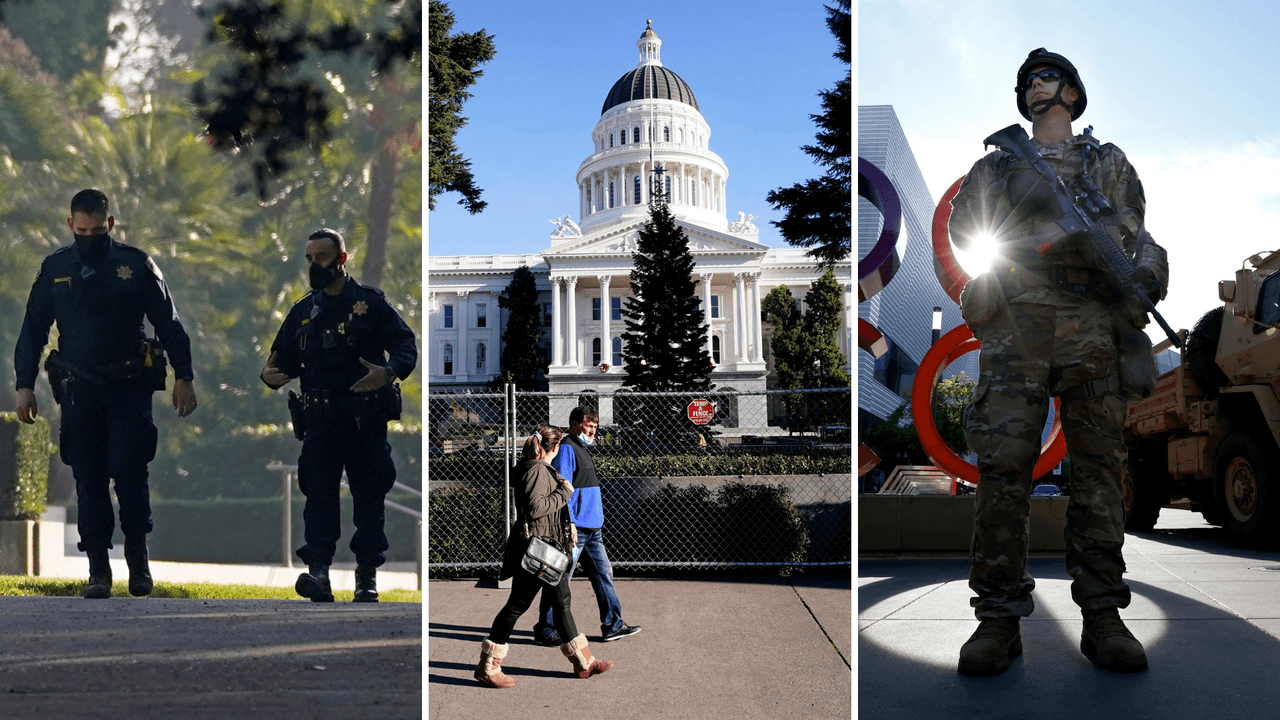 Así se preparan en el Capitolio de Sacramento, California, para posibles disturbios 
