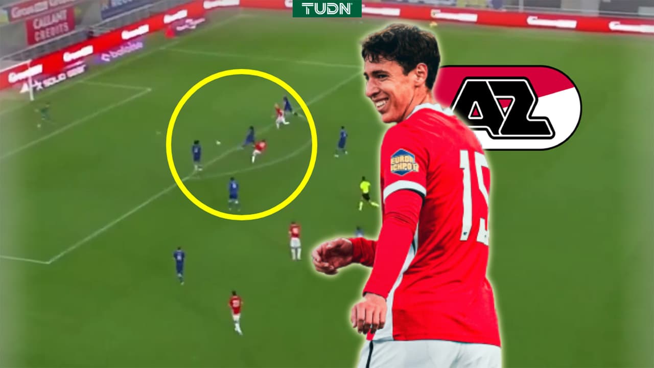 Mateo Chávez anota golazo en su debut con el AZ Alkmaar 