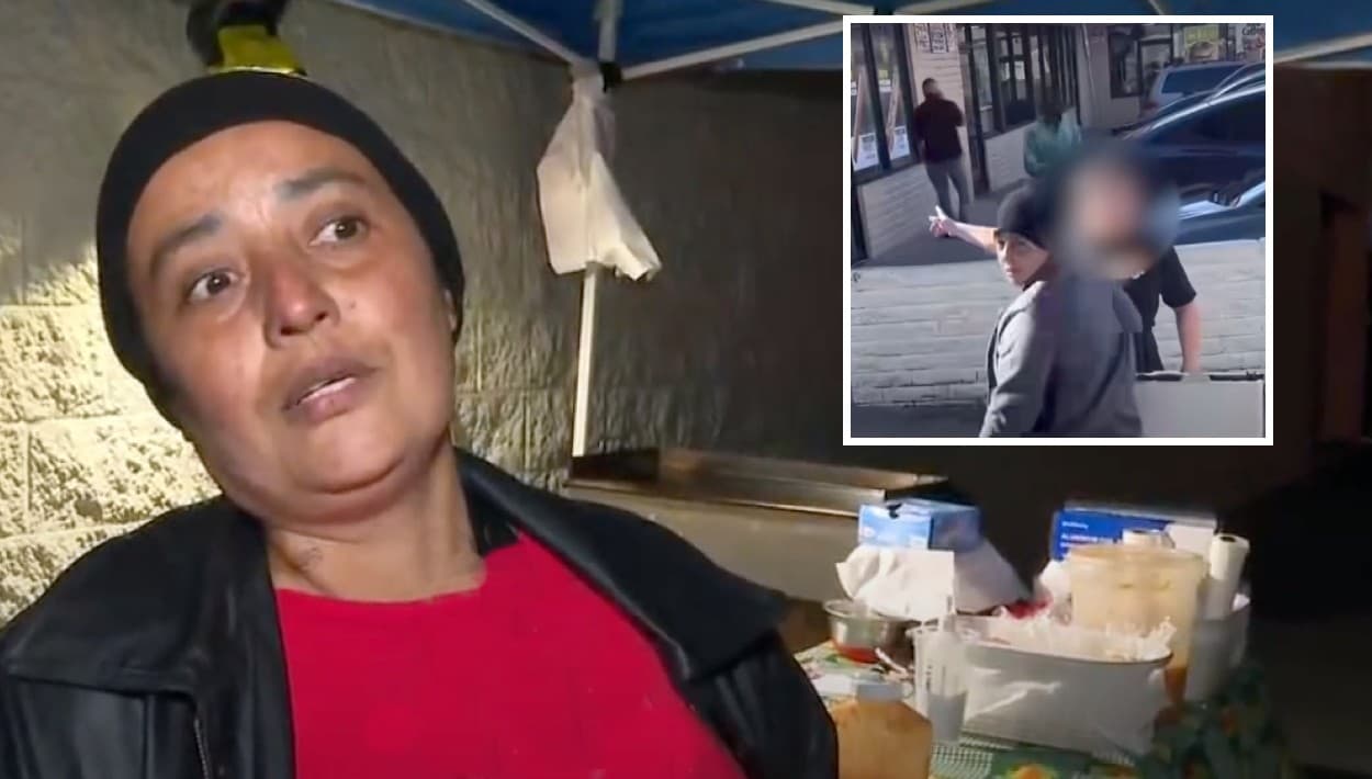 Hace un mes llegó de El Salvador y casi la matan por vender pupusas en Los Ángeles