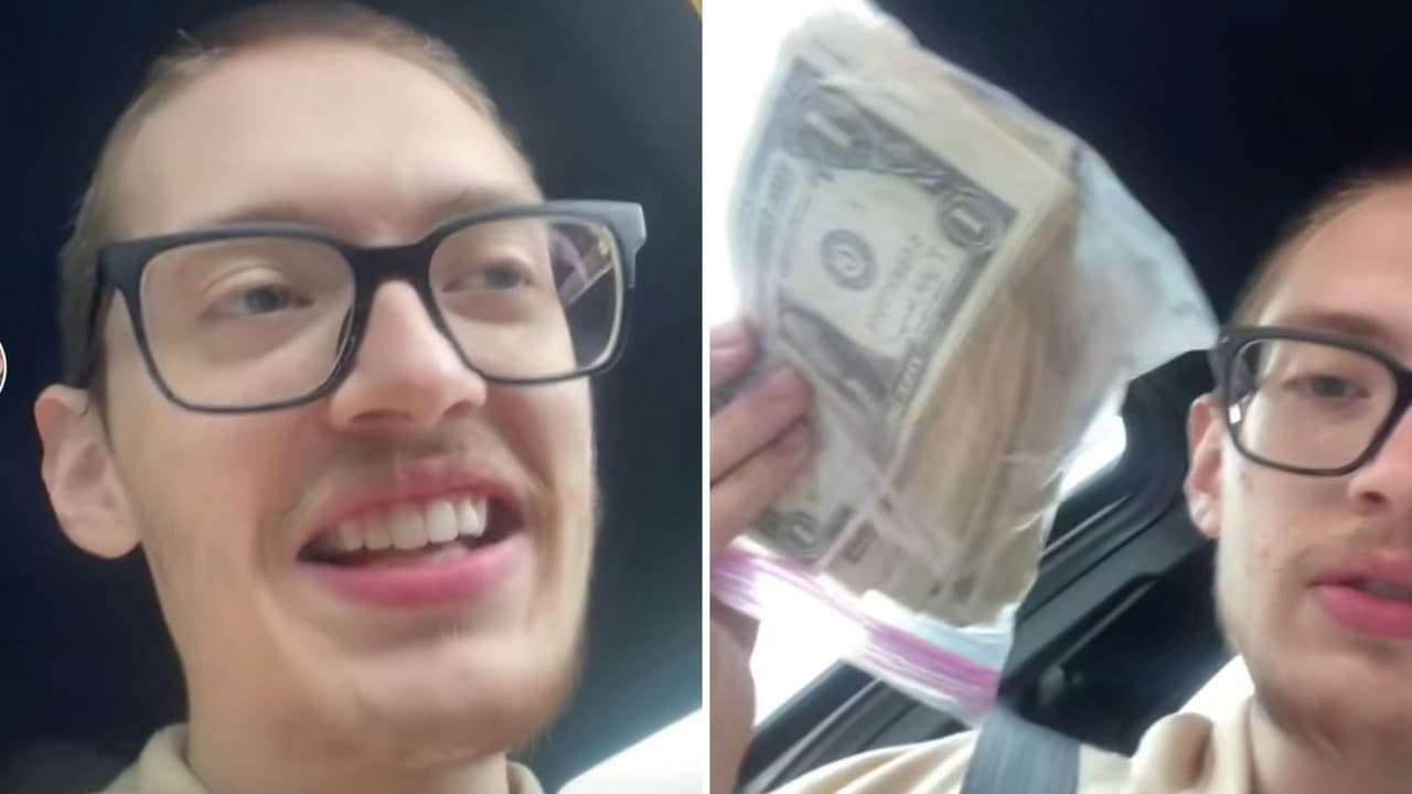 Pidió una hamburguesa para llevar y encontró 5 mil dólares en la bolsa de su orden: esto hizo