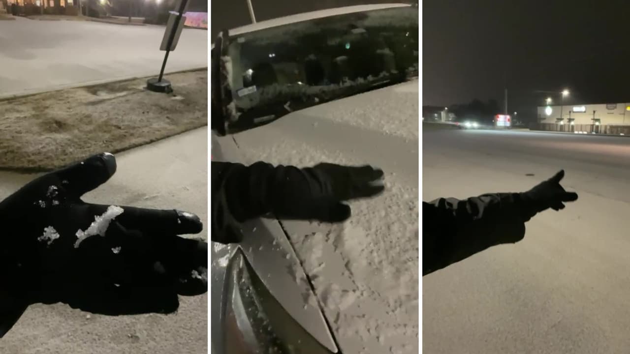 Tormenta gélida azota Kerrville: granizo y hielo cubren las calles del Hill Country