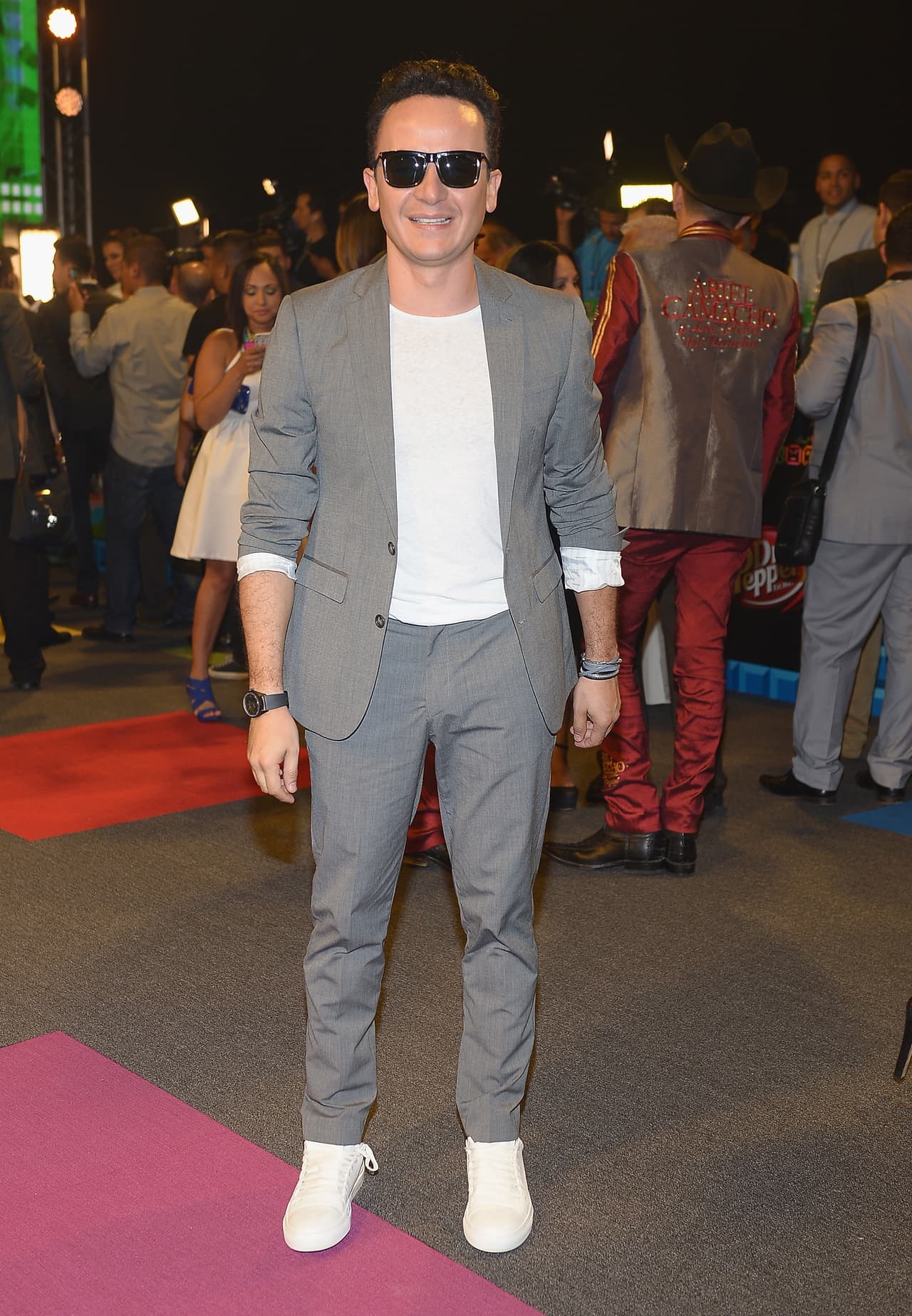 El colombiano Fonseca fue otro que no se quitó los lentes de sol.