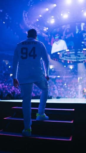 "[...] Muchas gracias Puerto Rico. Es la primera de tres noches históricas. Esto es un regalo para todos ustedes. Los amo de corazón [...]", agregó el boricua.