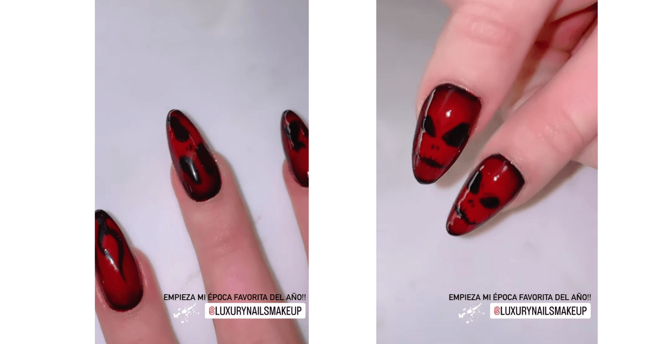 Belinda presumió su diseño de uñas para Halloween 2022