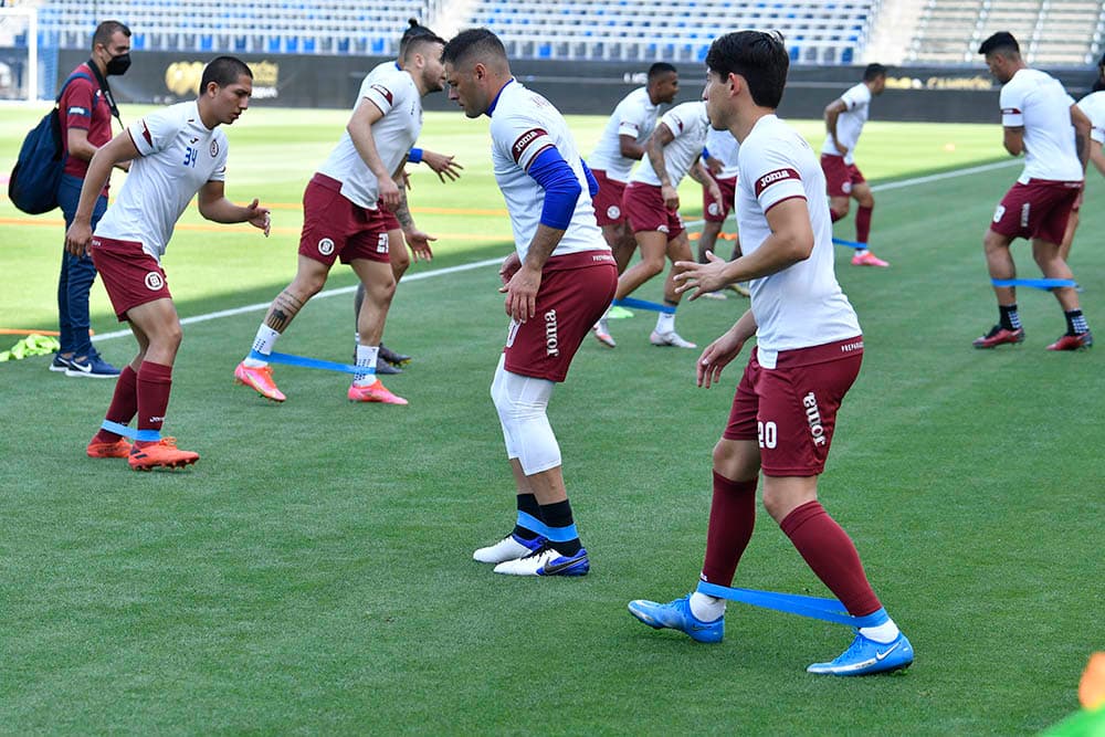 Ambas plantillas se mostraron listas y concentradas para el duelo el próximo domingo 18 de julio.