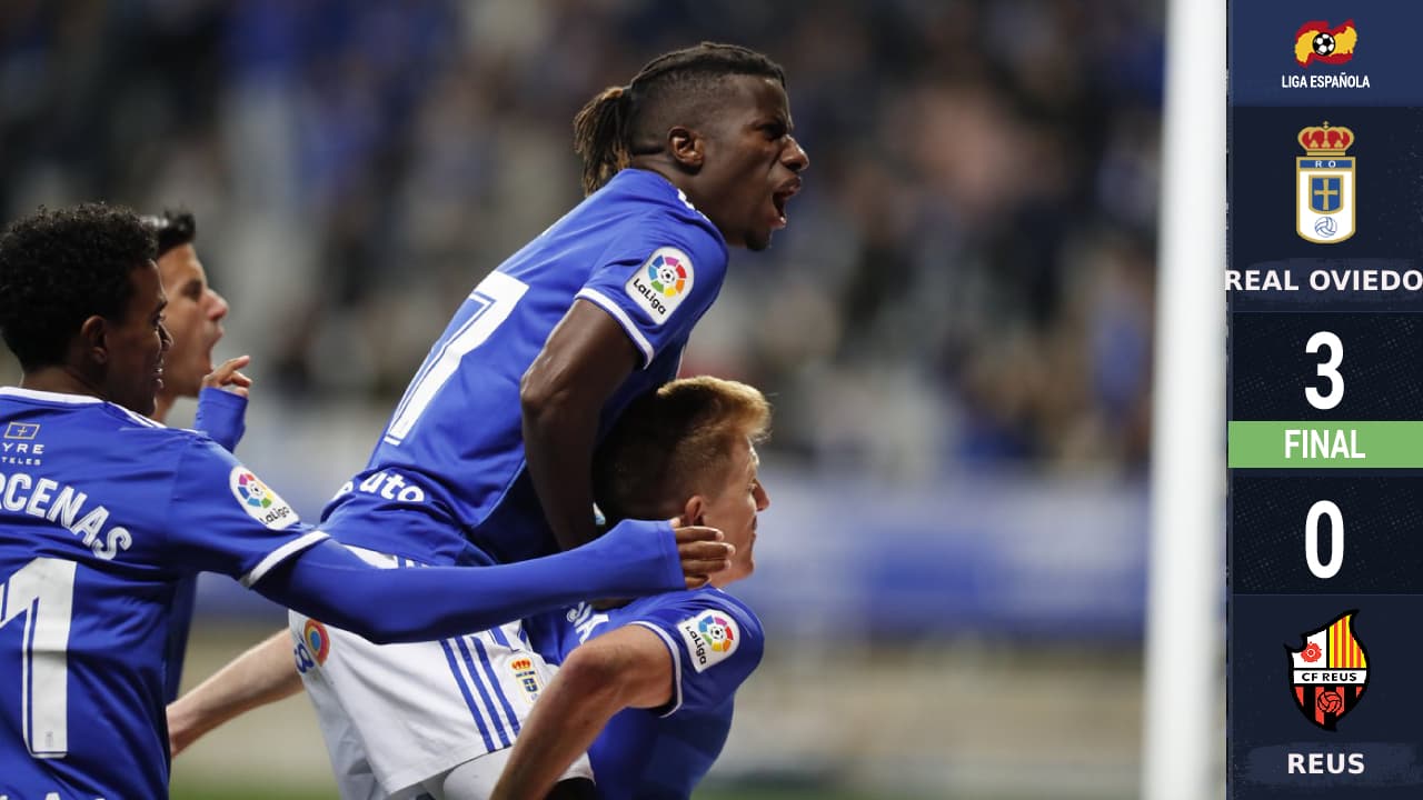 Oswaldo Alanís comandó al Oviedo en su categórica victoria ante el Reus