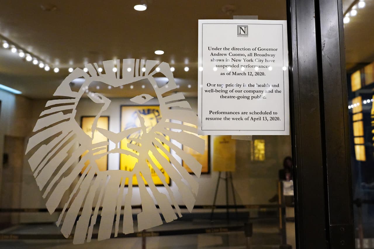 <b>Teatros</b>
<br>
<br>Por orden del gobernador, los teatros ––incluyendo las obras de Broadway–– están cerrados desde el lunes, 17 de marzo, por un tiempo indefinido.
