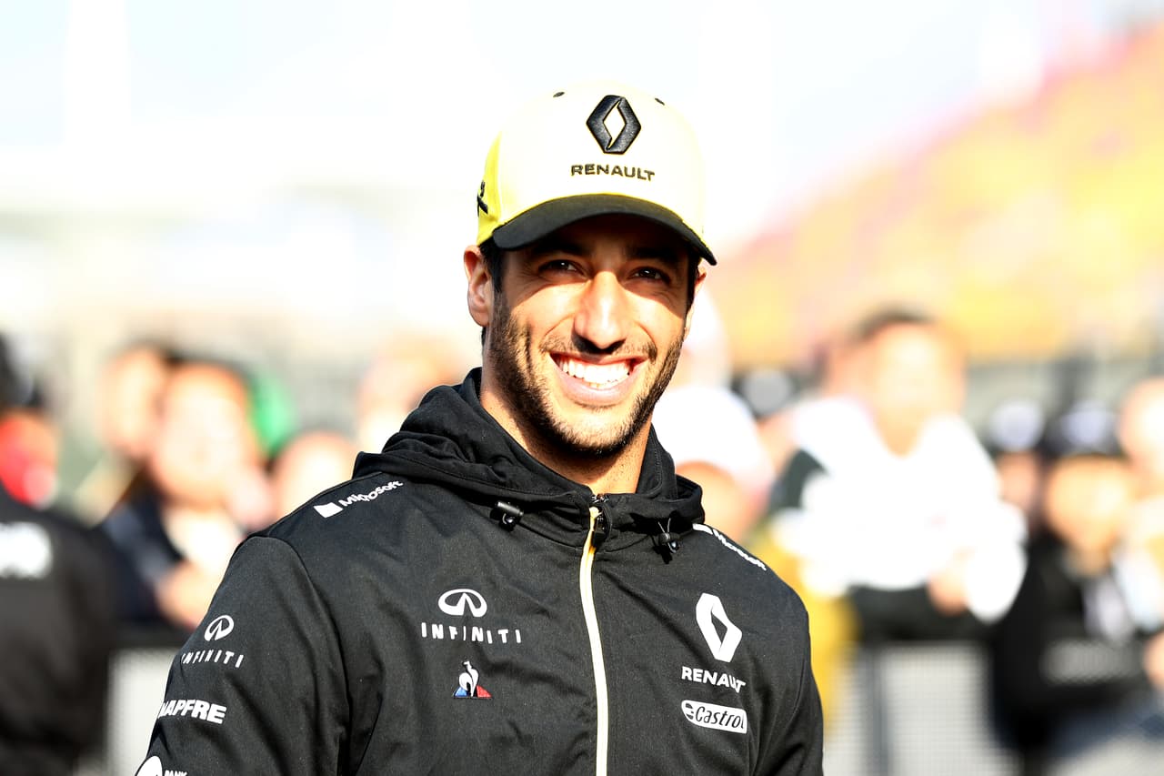 El australiano Daniel Ricciardo, de Renault Sport F1, siempre es uno de los optimistas, con una sonrisa que parece sello de fábrica.