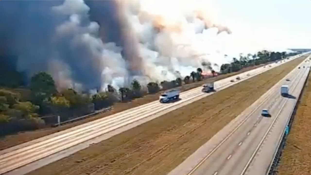 Incendio en Big Cypress ya supera los 25.000 acres y amenaza la I-75 en Florida