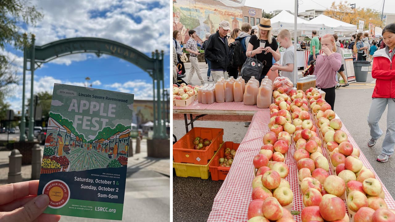 <b>Festival de recolección de manzanas en Lincoln Square-Ravenswood</b>
<br>Estos vecindarios dan la bienvenida a la temporada con el festival de recolección de manzanas. La edición de este año es la número 35, y ofrece desde música y baile hasta alimentos y bebidas. 
<a href="https://www.lincolnsquare.org/apple-fest" target="_blank">Más detalles en esta página.</a>
<br>
<br>
<b>¿Dónde?</b> Lincoln Ave. Entre Lawrence y Wilson
<br>
<b>¿Cuándo?</b> Sábado 1 y domingo 2, de 9 a.m. a 6 p.m.
<br>
<b>¿Precio? </b>$5, donación sugerida