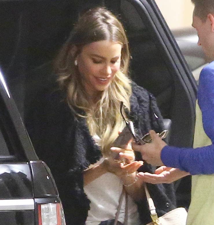 La colombiana disfruta de un día de exclusivo shopping.