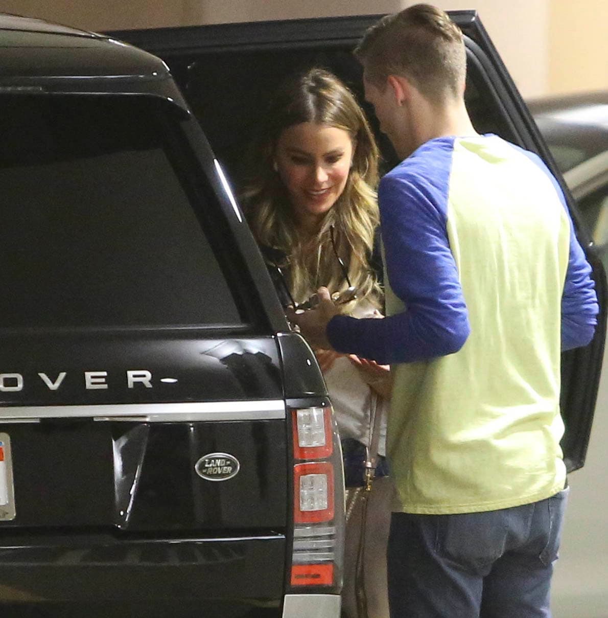 La colombiana disfruta de un día de exclusivo shopping.