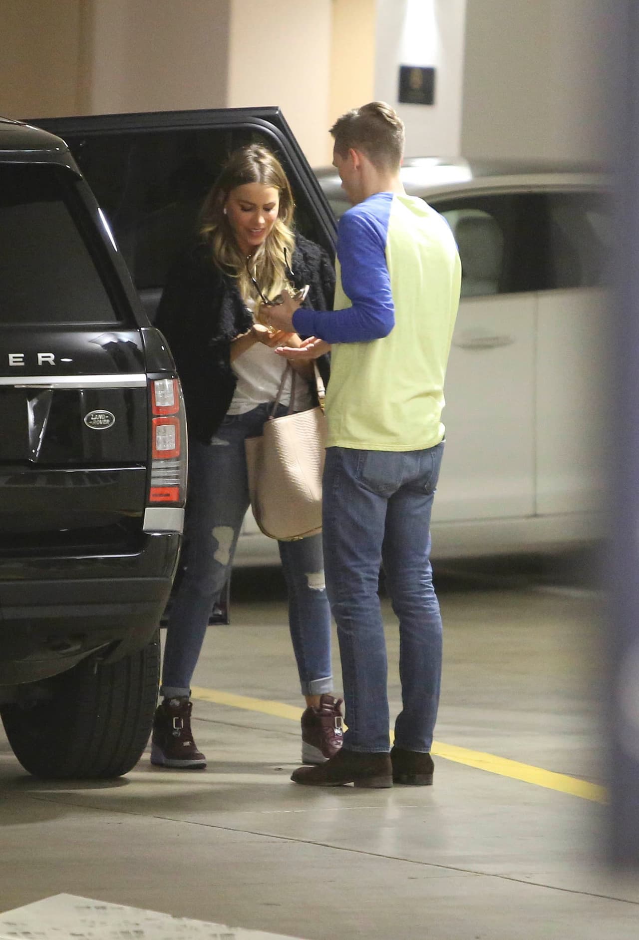 La colombiana disfruta de un día de exclusivo shopping.